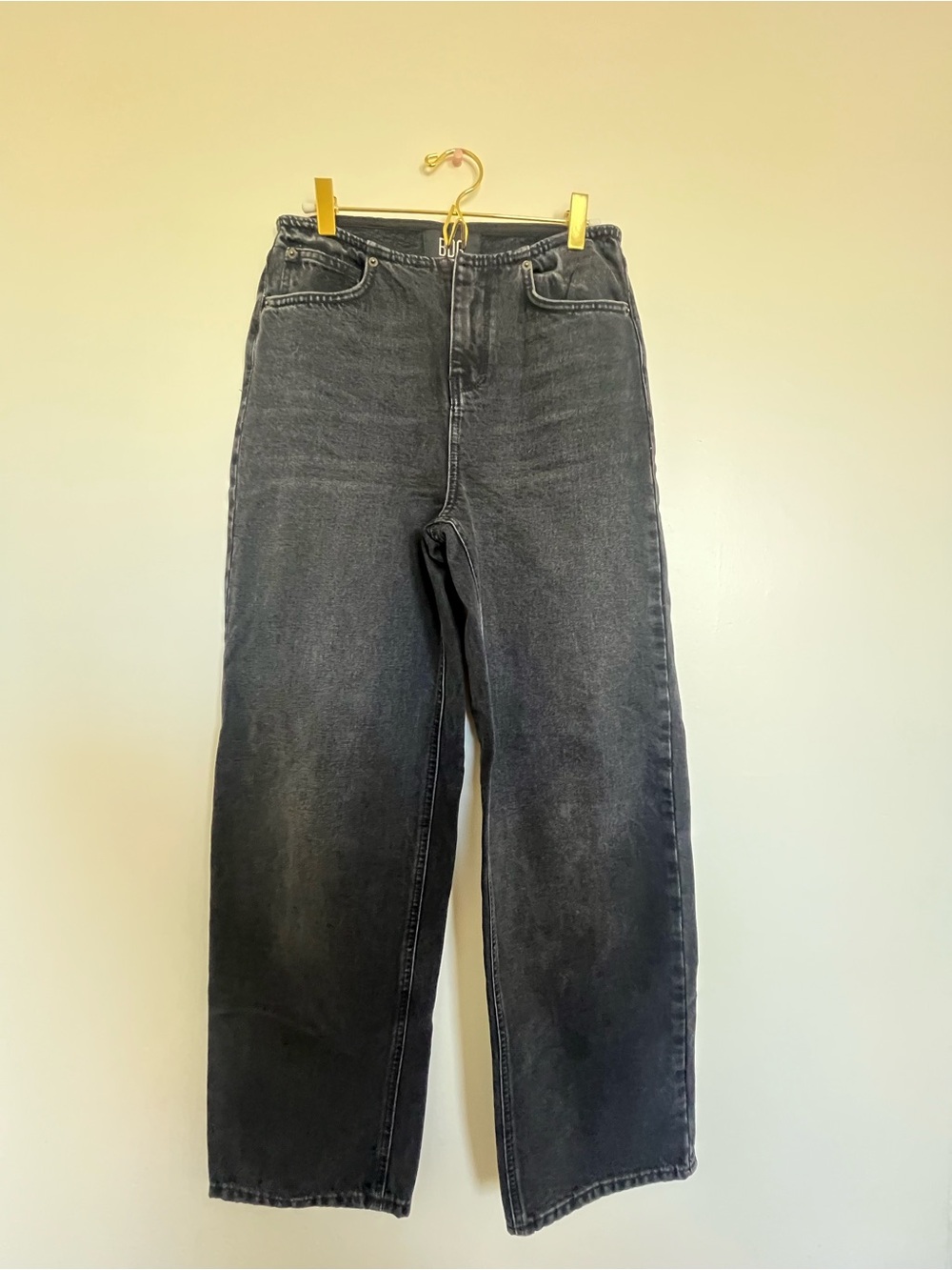 BDG Black Wide-Leg High-Rise Jeans